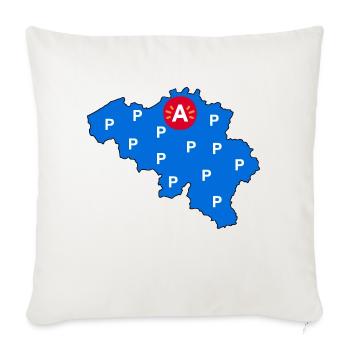 t'City and the parking - Sofa pillowcase 17,3'' x 17,3'' (45 x 45 cm) - natural white - Front