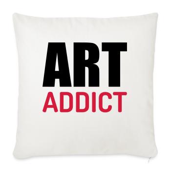 Artist / Art / Künstler / Artiste / Music / Kunst - Sofa pillowcase 17,3'' x 17,3'' (45 x 45 cm) - natural white - Front