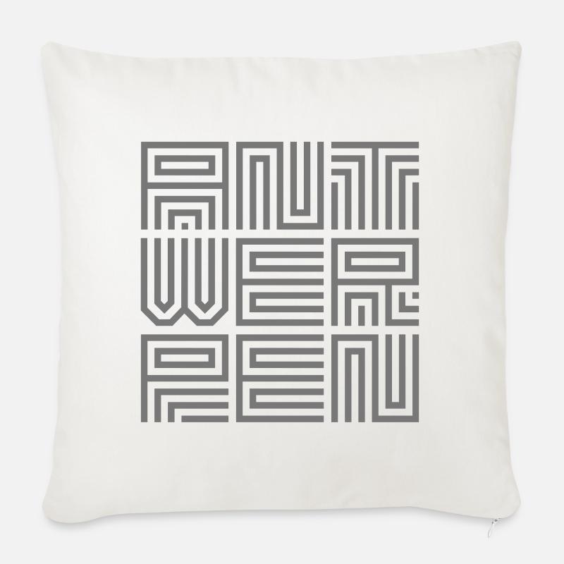 Antwerpen - Sofakissenbezug 45 x 45 cm - Naturweiß 
