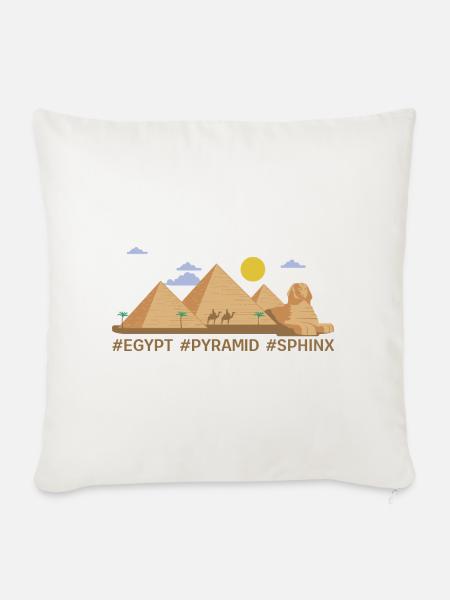 Pyramiden - Sofakissenbezug 45 x 45 cm - Naturweiß 