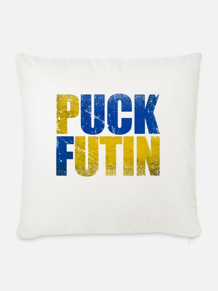 Puck Futin - Sofakissenbezug 45 x 45 cm - Naturweiß