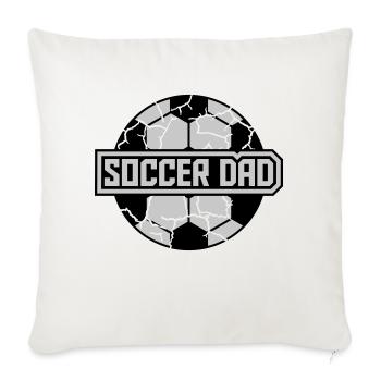 Soccer Dad Sport Logo - Sofa pillowcase 17,3'' x 17,3'' (45 x 45 cm) - natural white - Front