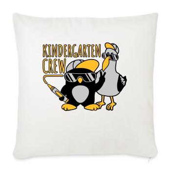 Équipage de maternelle Seagull Penguin - Housse de coussin décorative 45 x 45 cm - blanc nature - Devant