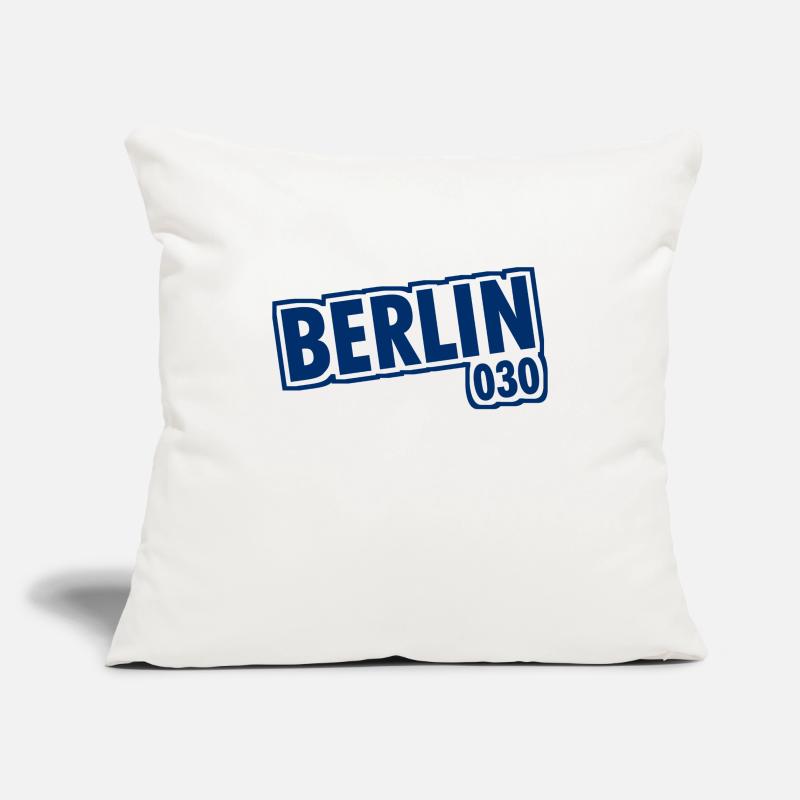 Berlin - 030 - Capital - Germany - Area Code Sofa pillowcase 17,3'' x 17,3'' (45 x 45 cm)