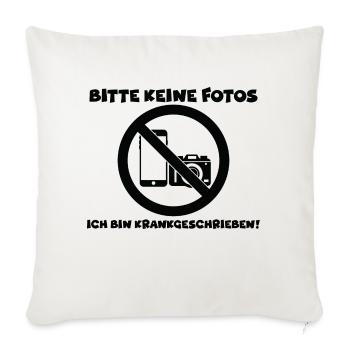 Idée cadeau drôle d’humour drôle - Housse de coussin décorative 45 x 45 cm - blanc nature - Devant