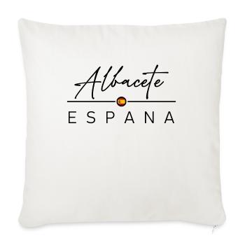 Spain - Albacete - Spain - España - Sofa pillowcase 17,3'' x 17,3'' (45 x 45 cm) - natural white - Front