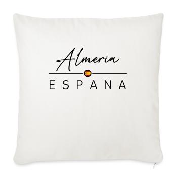 Espagne - Almeria - Espagne - España - Housse de coussin décorative 45 x 45 cm - blanc nature - Devant