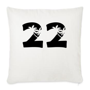 22 - Sofa pillowcase 17,3'' x 17,3'' (45 x 45 cm) - natural white - Front