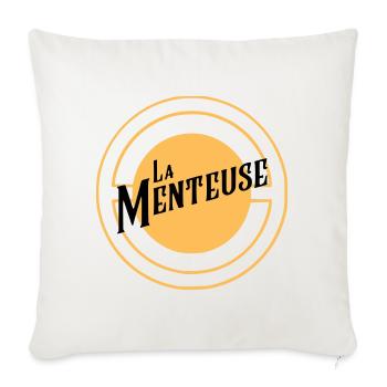 La Menteuse - Housse de coussin décorative 45 x 45 cm - blanc nature - Devant