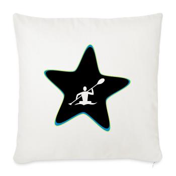 Star de kayak - Housse de coussin décorative 45 x 45 cm - blanc nature - Devant