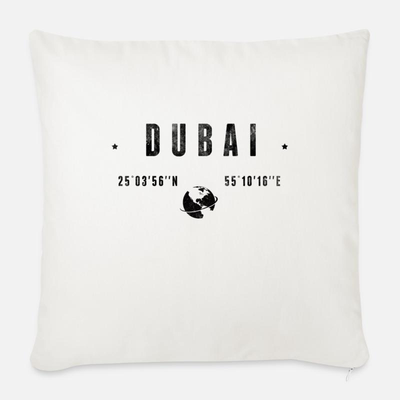 Dubai - Sofakissenbezug 45 x 45 cm - Naturweiß