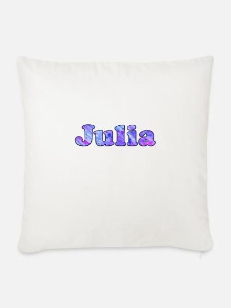 Julia - Sofakissenbezug 45 x 45 cm - Naturweiß 