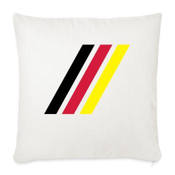 german stripe flag - Sofa pillowcase 17,3'' x 17,3'' (45 x 45 cm) - natural white - Front