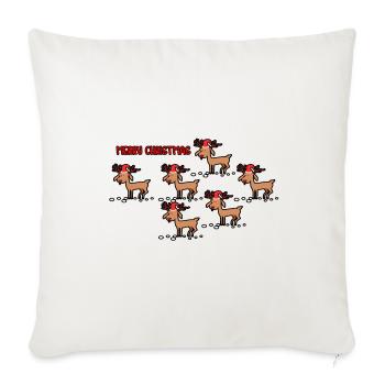 Christmas Christmas Christmas holiday season - Sofa pillowcase 17,3'' x 17,3'' (45 x 45 cm) - natural white - Front