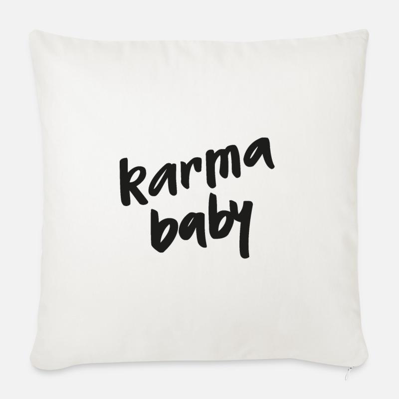 karma baby - Sofakissenbezug 45 x 45 cm - Naturweiß 