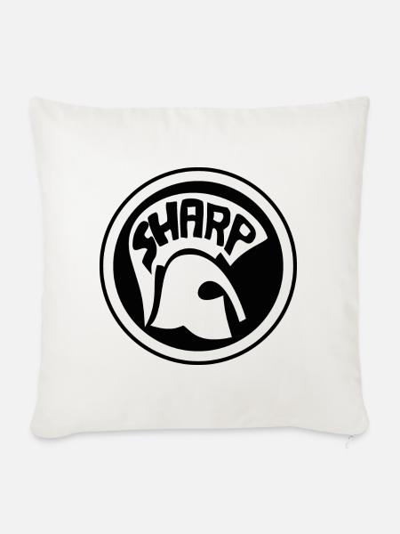 Sharp - Sofakissenbezug 45 x 45 cm - Naturweiß