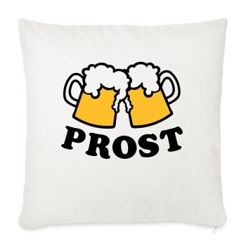 Bière - Housse de coussin décorative 45 x 45 cm - blanc nature - Devant