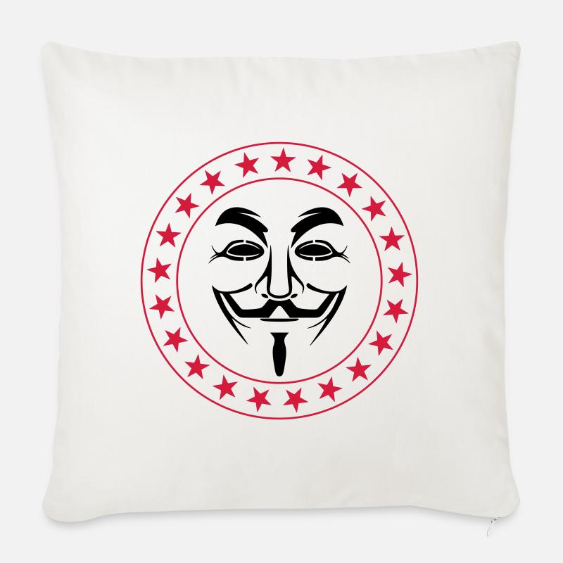 Anonymous - Sofakissenbezug 45 x 45 cm - Naturweiß 