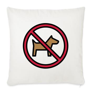 Cadeaux drôles pour les amoureux des chats - Housse de coussin décorative 45 x 45 cm - blanc nature - Devant