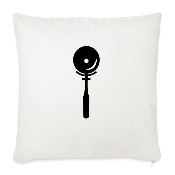 Pizza cutter - Sofa pillowcase 17,3'' x 17,3'' (45 x 45 cm) - natural white - Front