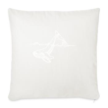 Save the whale UNISEX NATURE - Sofa pillowcase 17,3'' x 17,3'' (45 x 45 cm) - natural white - Front