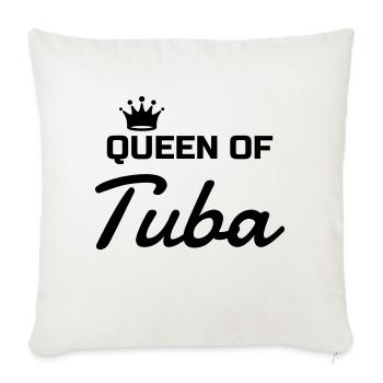 Tuba Tubiste Musique Musicien Concert - Housse de coussin décorative 45 x 45 cm - blanc nature - Devant