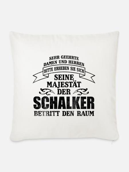 Schalker Majestät - Sofakissenbezug 45 x 45 cm - Naturweiß