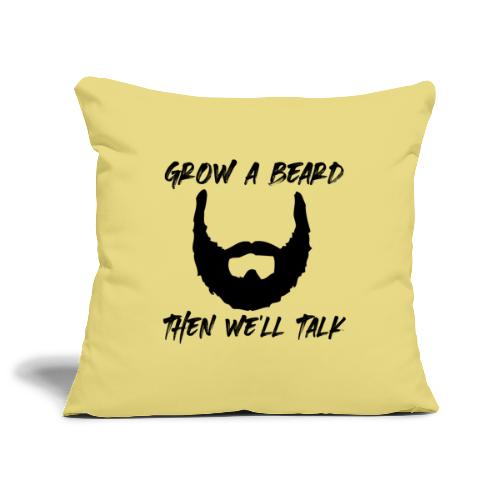 crescere una barba uomo alfa arte barba uomo - Copricuscino per divano, 45 x 45 cm