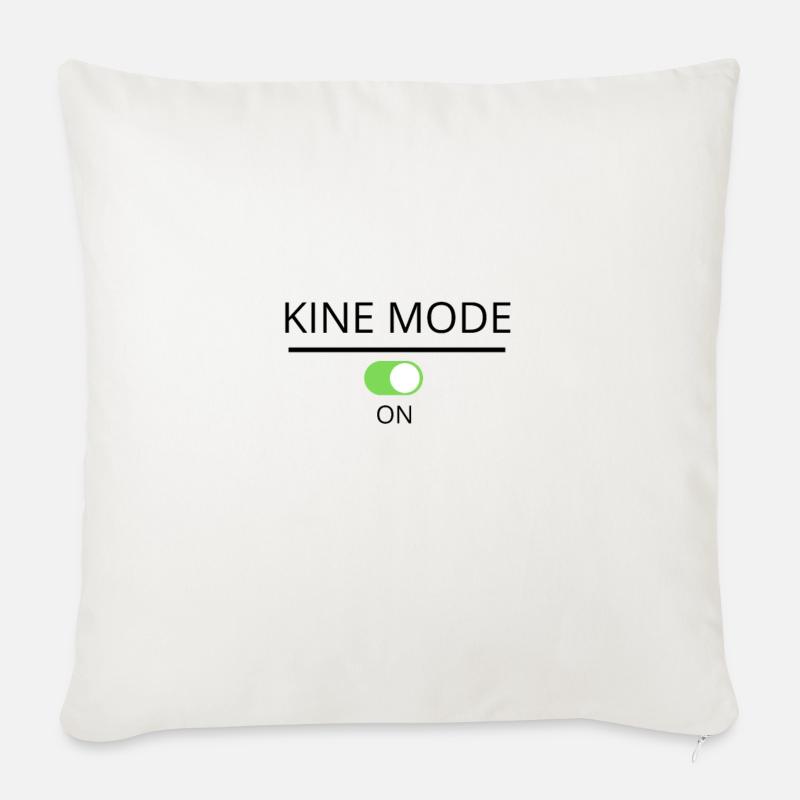 Kine-Modus eingeschaltet - Sofakissenbezug 45 x 45 cm - Naturweiß