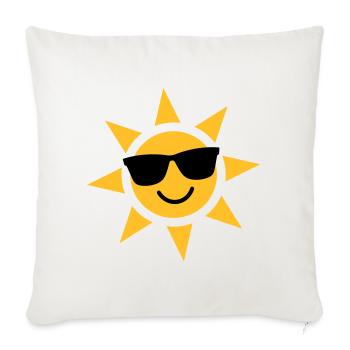 Sunny Sunglasses Sunburst - Sofa pillowcase 17,3'' x 17,3'' (45 x 45 cm) - natural white - Front