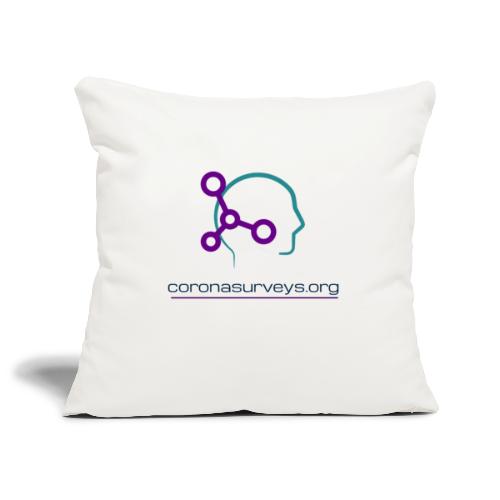 coronasruveys full logo transparent - Sofa pillowcase 17,3'' x 17,3'' (45 x 45 cm)