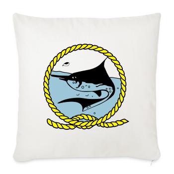Logo Leawaka Haria - Housse de coussin décorative 45 x 45 cm - blanc nature - Devant