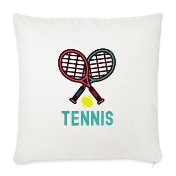 Tennis - Sofa pillowcase 17,3'' x 17,3'' (45 x 45 cm) - natural white - Front