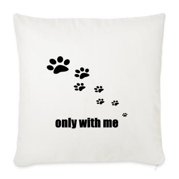 slady chien chien cadeau saigne - Housse de coussin décorative 45 x 45 cm - blanc nature - Devant