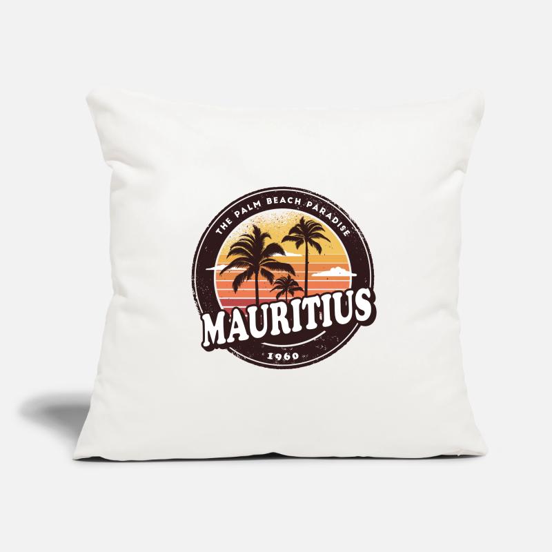 Mauritius Vintage Beach Design / Geschenkidee Sofakissenbezug 45 x 45 cm