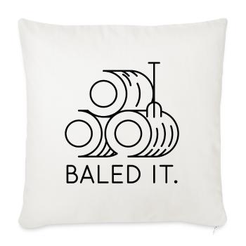 Ballenpresse - Sofakissenbezug 45 x 45 cm - Naturweiß  - Vorne