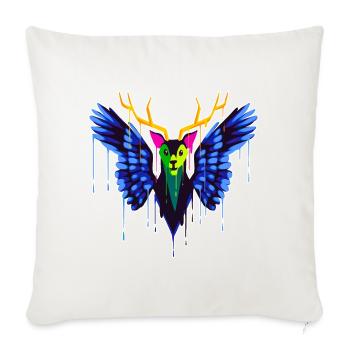 A Beautiful and Fun Peryton Bat Design - Sofa pillowcase 17,3'' x 17,3'' (45 x 45 cm) - natural white - Front