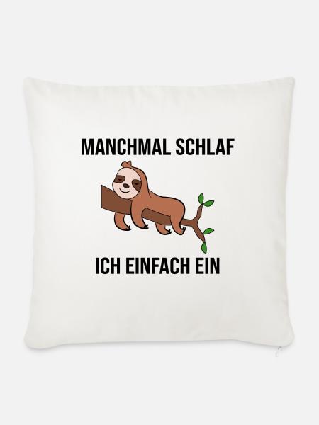 Schlafen Säugetier Dschungel Faultier Statement - Sofakissenbezug 45 x 45 cm - Naturweiß 
