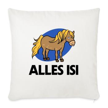 Cool Statement Islandpferde Islandponys Pony - Sofakissenbezug 45 x 45 cm - Naturweiß  - Vorne