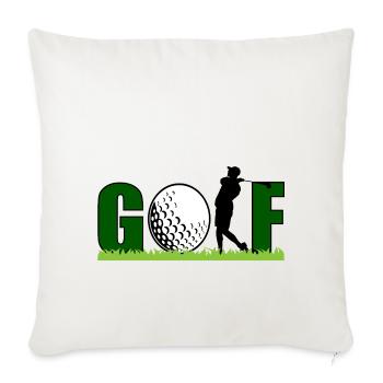 Golf - Housse de coussin décorative 45 x 45 cm - blanc nature - Devant