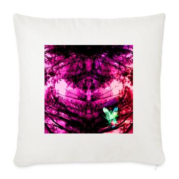 Kaleidoskopische Tie-Dye Schmetterling - Sofakissenbezug 45 x 45 cm - Naturweiß  - Vorne