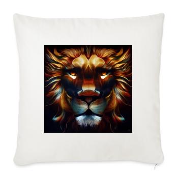 Lion - Sofa pillowcase 17,3'' x 17,3'' (45 x 45 cm) - natural white - Front