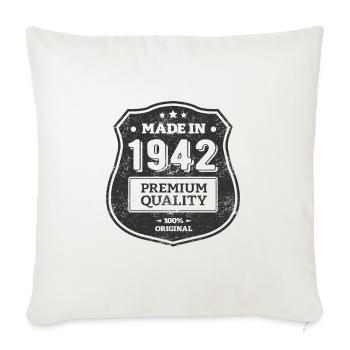 MADE IN 1942 - Housse de coussin décorative 45 x 45 cm - blanc nature - Devant