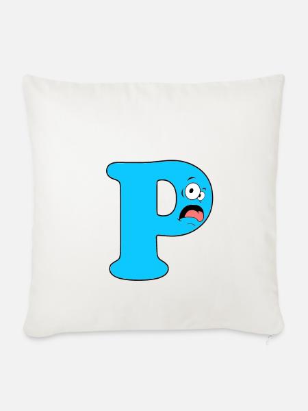 P - Sofakissenbezug 45 x 45 cm - Naturweiß