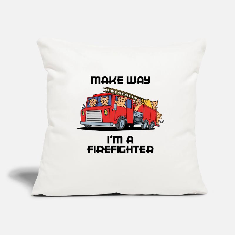 Fire Brigade Statement Fire Engine Professional Fire Brigade Sofa pillowcase 17,3'' x 17,3'' (45 x 45 cm)