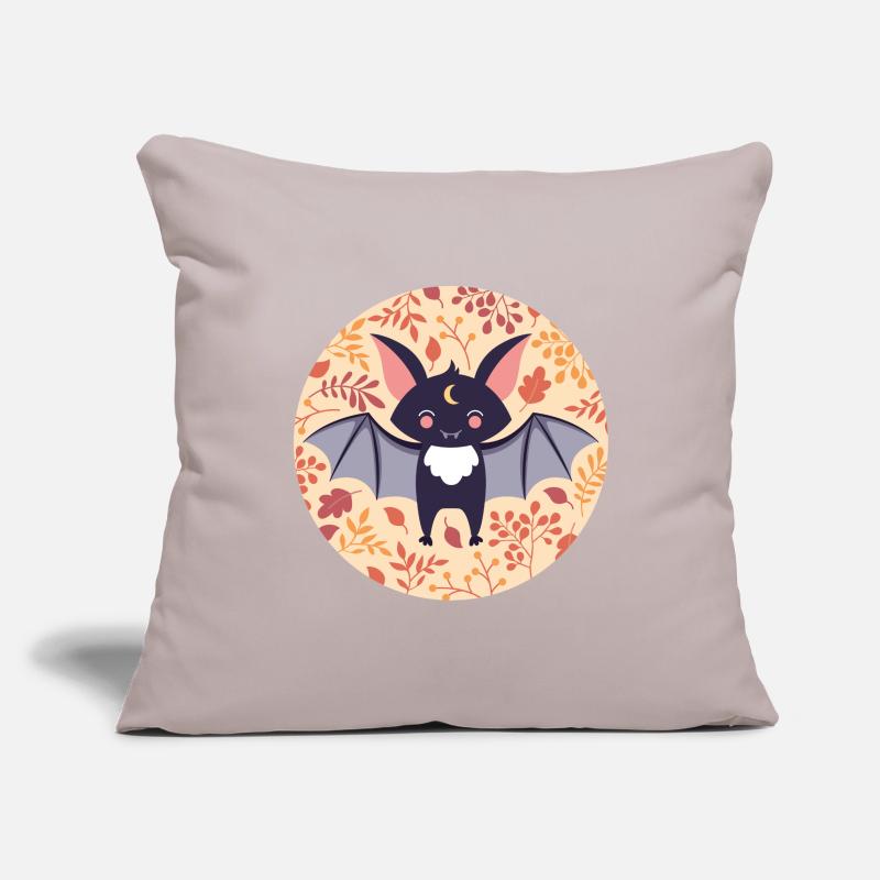 Bat with autumn pattern Sofa pillowcase 17,3'' x 17,3'' (45 x 45 cm)