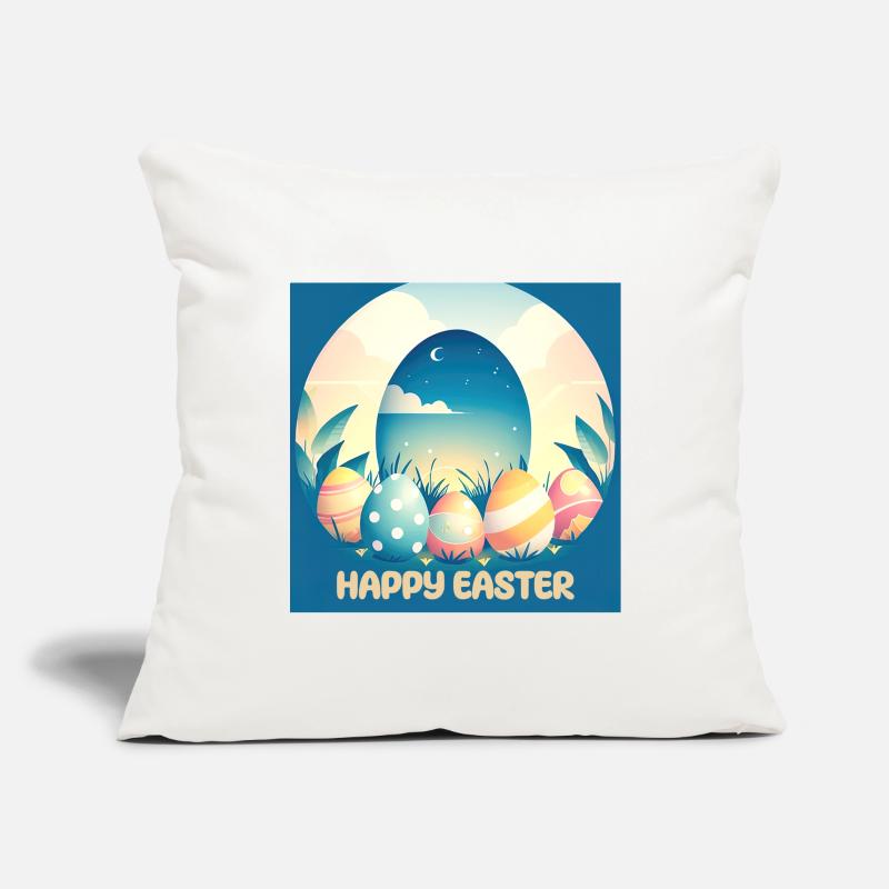 Happy Easter, Easter Egg Sofa pillowcase 17,3'' x 17,3'' (45 x 45 cm)