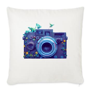 Photographer Camera Photographers Funny Photography - Sofa pillowcase 17,3'' x 17,3'' (45 x 45 cm) - natural white - Front