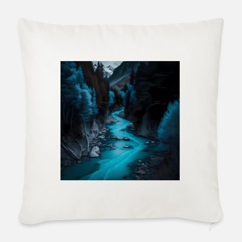 Schlucht - Sofakissenbezug 45 x 45 cm - Naturweiß 