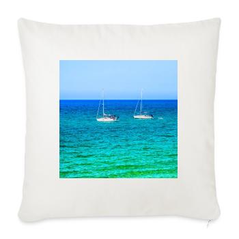 Summer Sailing - Sofa pillowcase 17,3'' x 17,3'' (45 x 45 cm) - natural white - Front